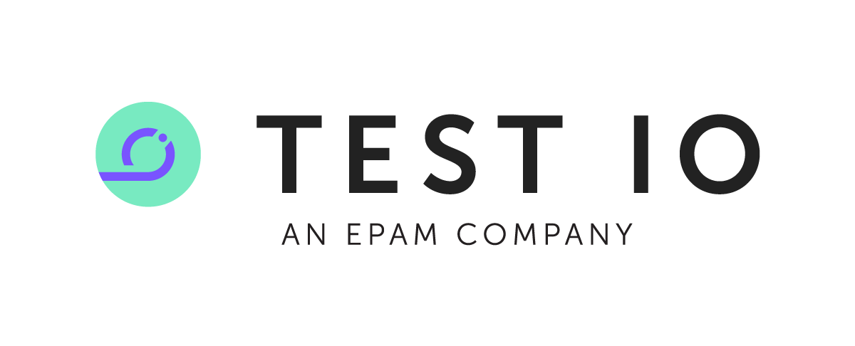 Test IO, an EPAM Company logo